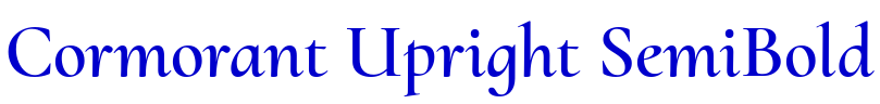 Cormorant Upright SemiBold フォント